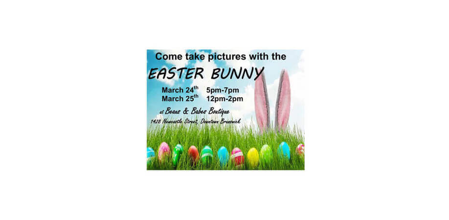 Easter Bunny at Beaus & Babes Boutique