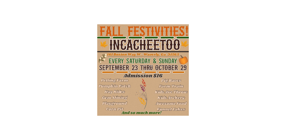 Incacheetoo Fall Fun