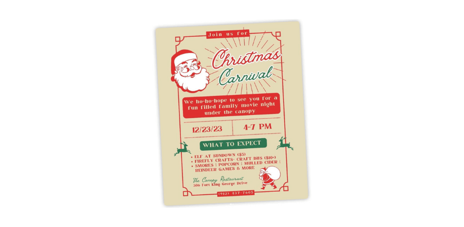 Canopy Restaurant Christmas Carnival