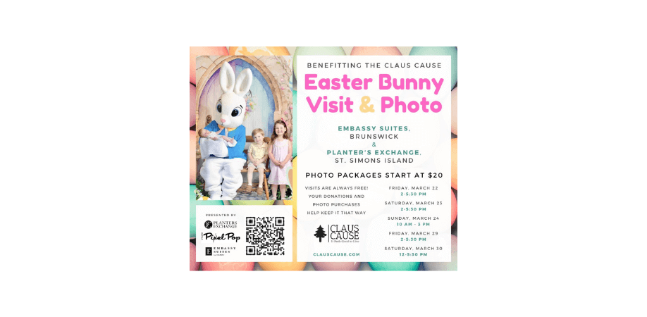 Easter Bunny Visits Benefitting Claus Cause