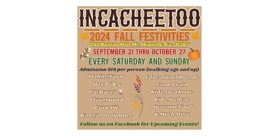 Incacheetoo Fall Festivities 2024